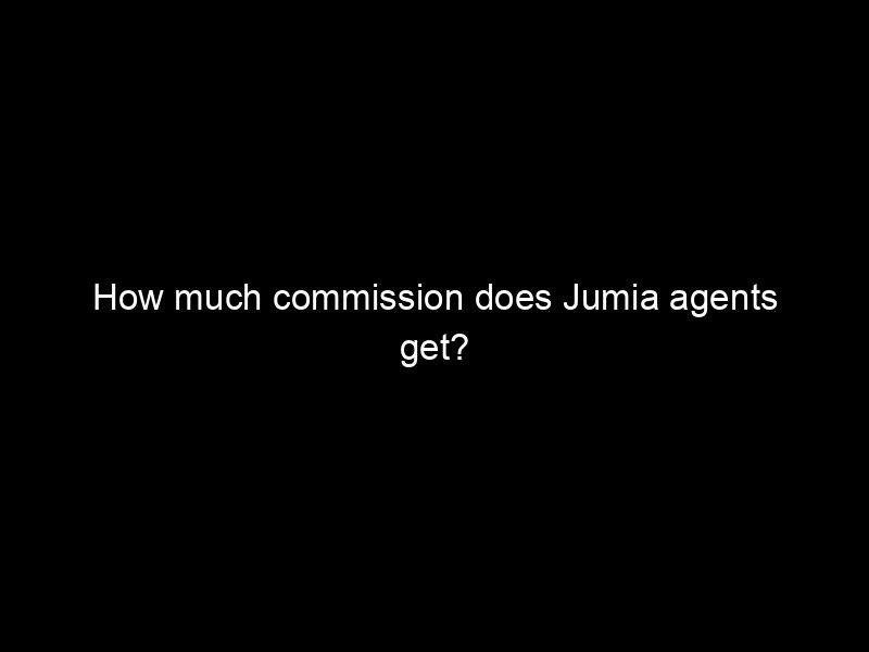 How Much Commission Does Jumia Agents Get?