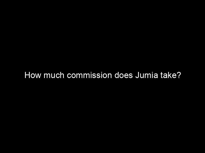 How Much Commission Does Jumia Take?