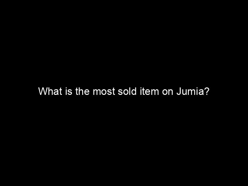 What Is The Most Sold Item On Jumia?