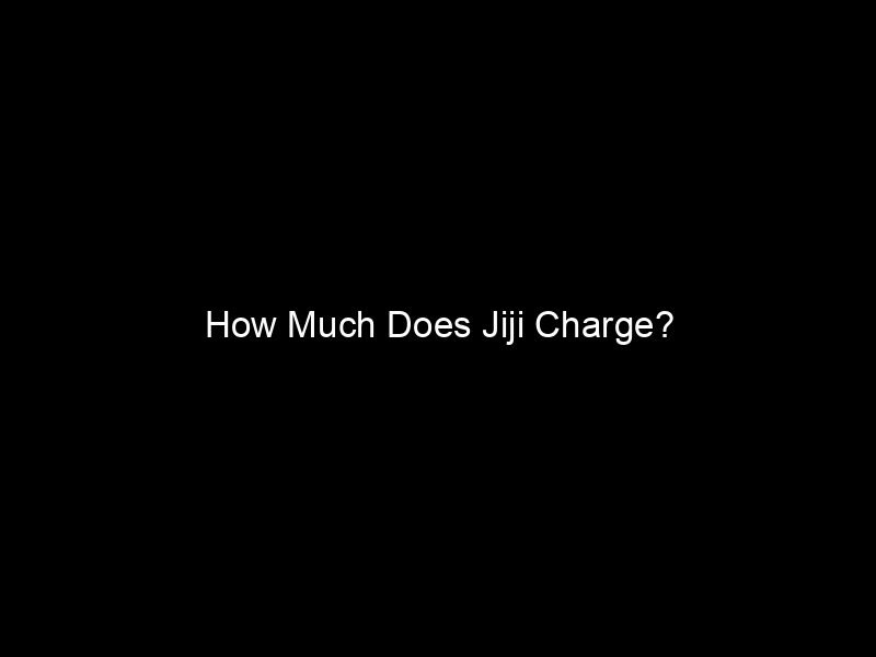 How Much Does Jiji Charge?