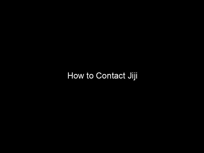 How To Contact Jiji