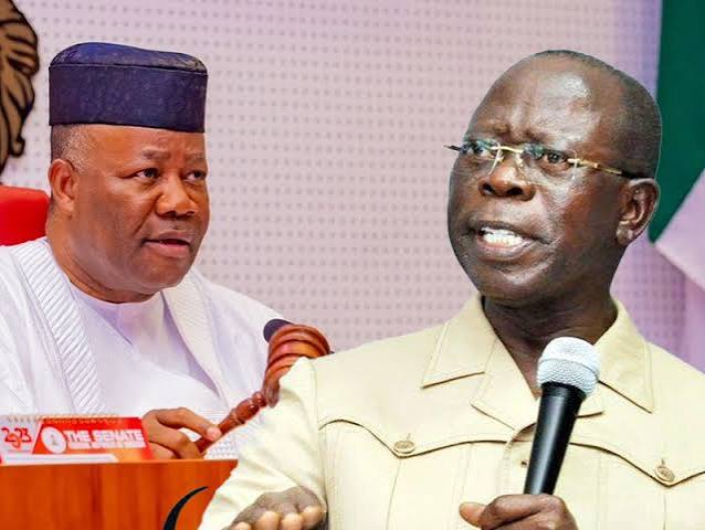 Senate Presidency: Oshiomhole Draws Political Battle Line Against Akpabio, Signals Change Ahead